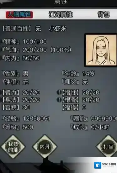 放置江湖最佳初始属性是哪个