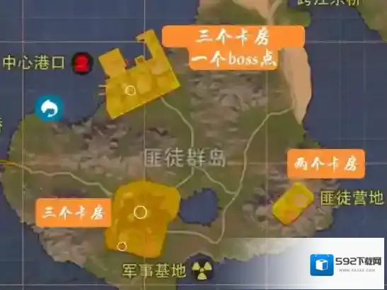 王牌战争文明重启曙光群岛匪徒群岛卡房点位攻略